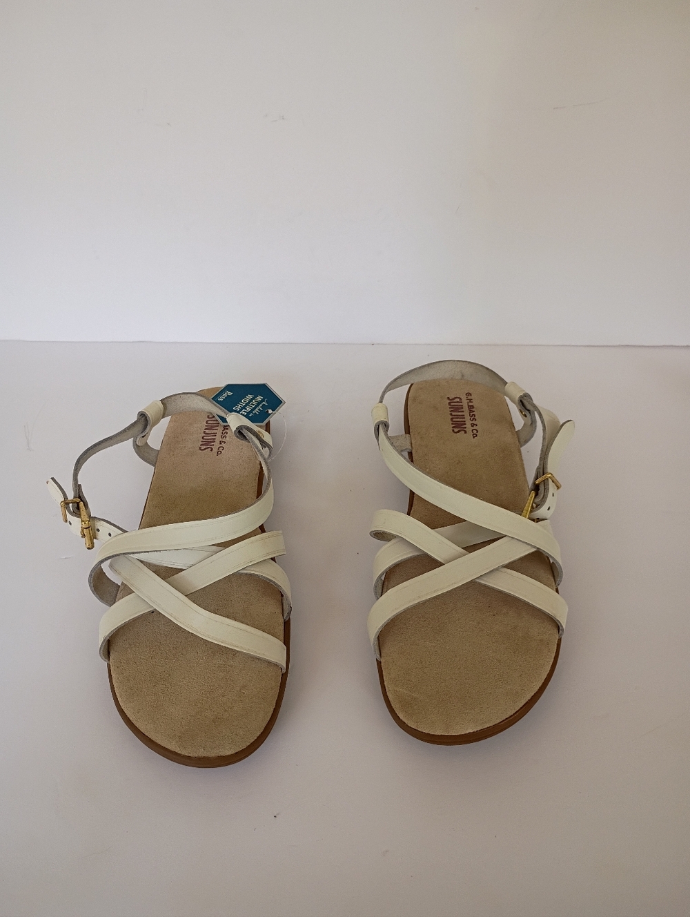 GH Bass MARGIE SUNJUNS Leather Sandals 9.5 M